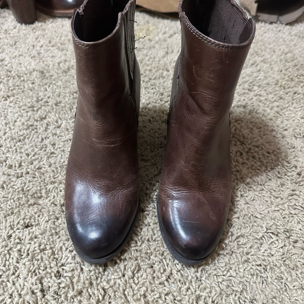 Vince Camuto Highland Brown Ankle Boots